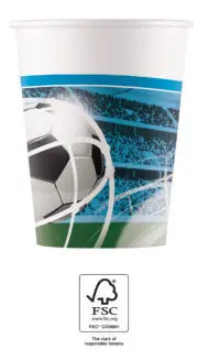 Soccer Fans, fotbalové papírové kelímky 8 balení 200 ml FSC fotografii produktu