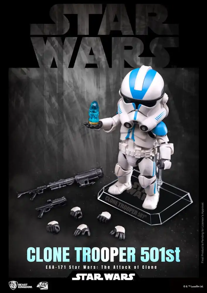 Star Wars Egg Attack akční figurka Clone Trooper 501st 16 cm fotografii produktu