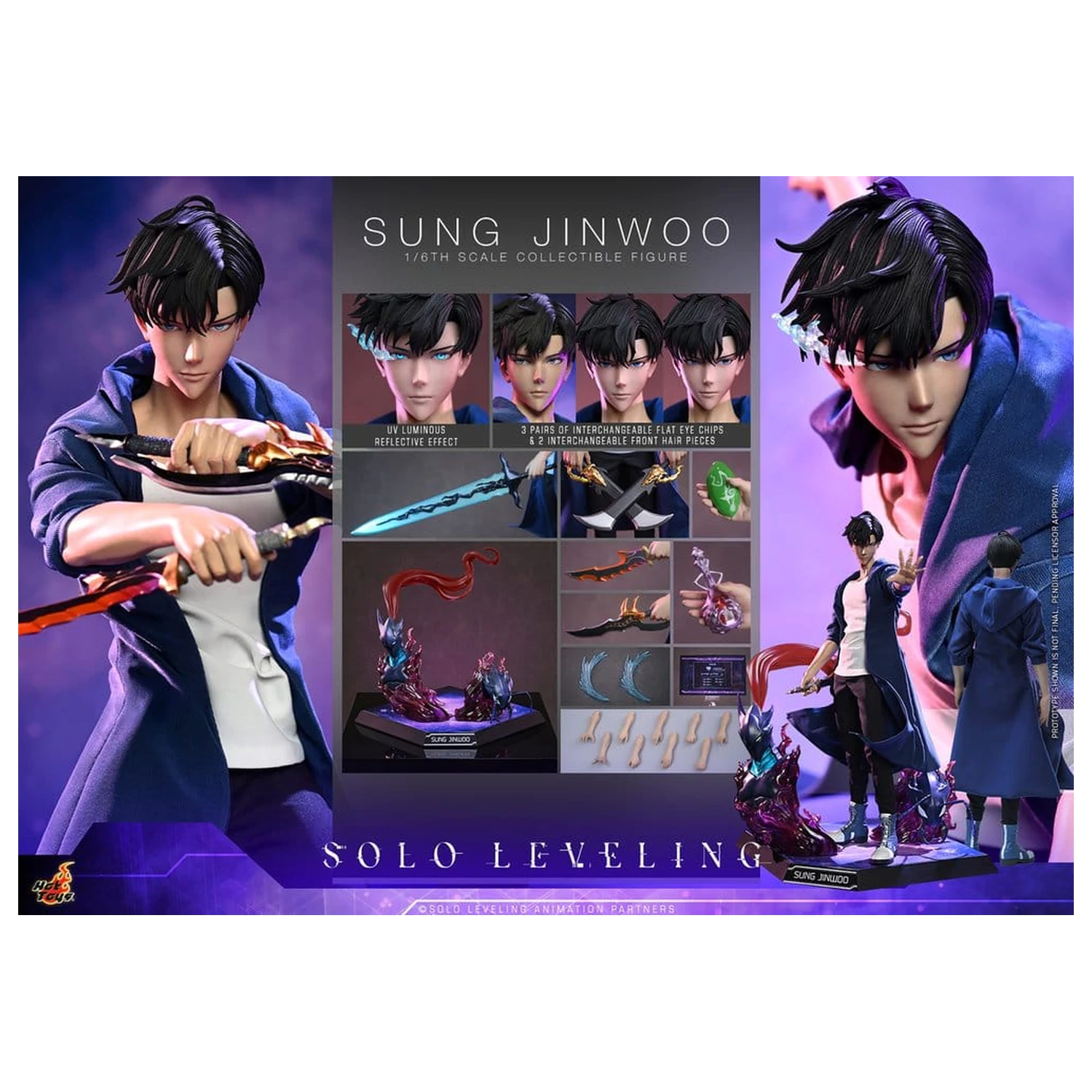 Solo Leveling Akční figurka 1/6 Sung Jinwoo 32 cm fotografii produktu