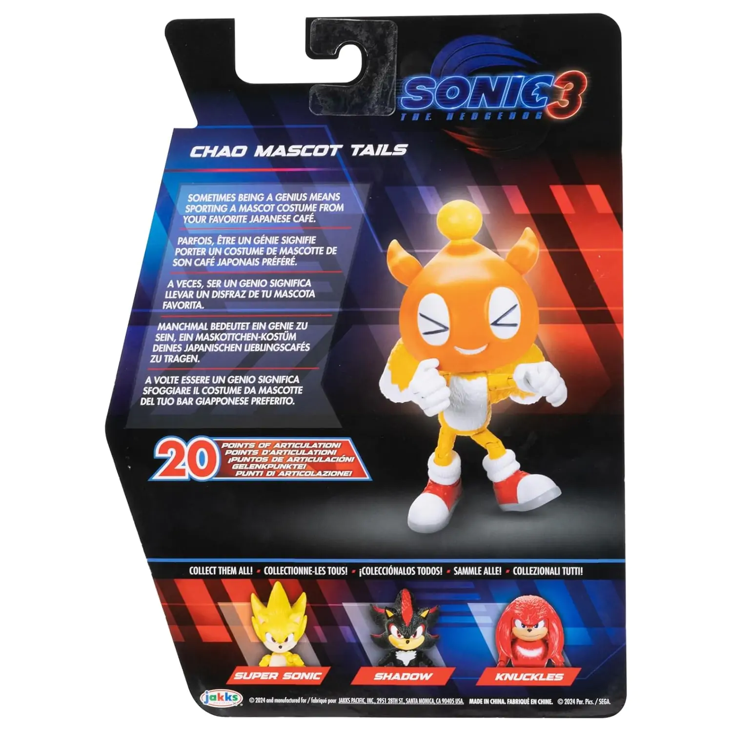 Sonic 3 figure - Chao Mascot Tails - figurka fotografii produktu