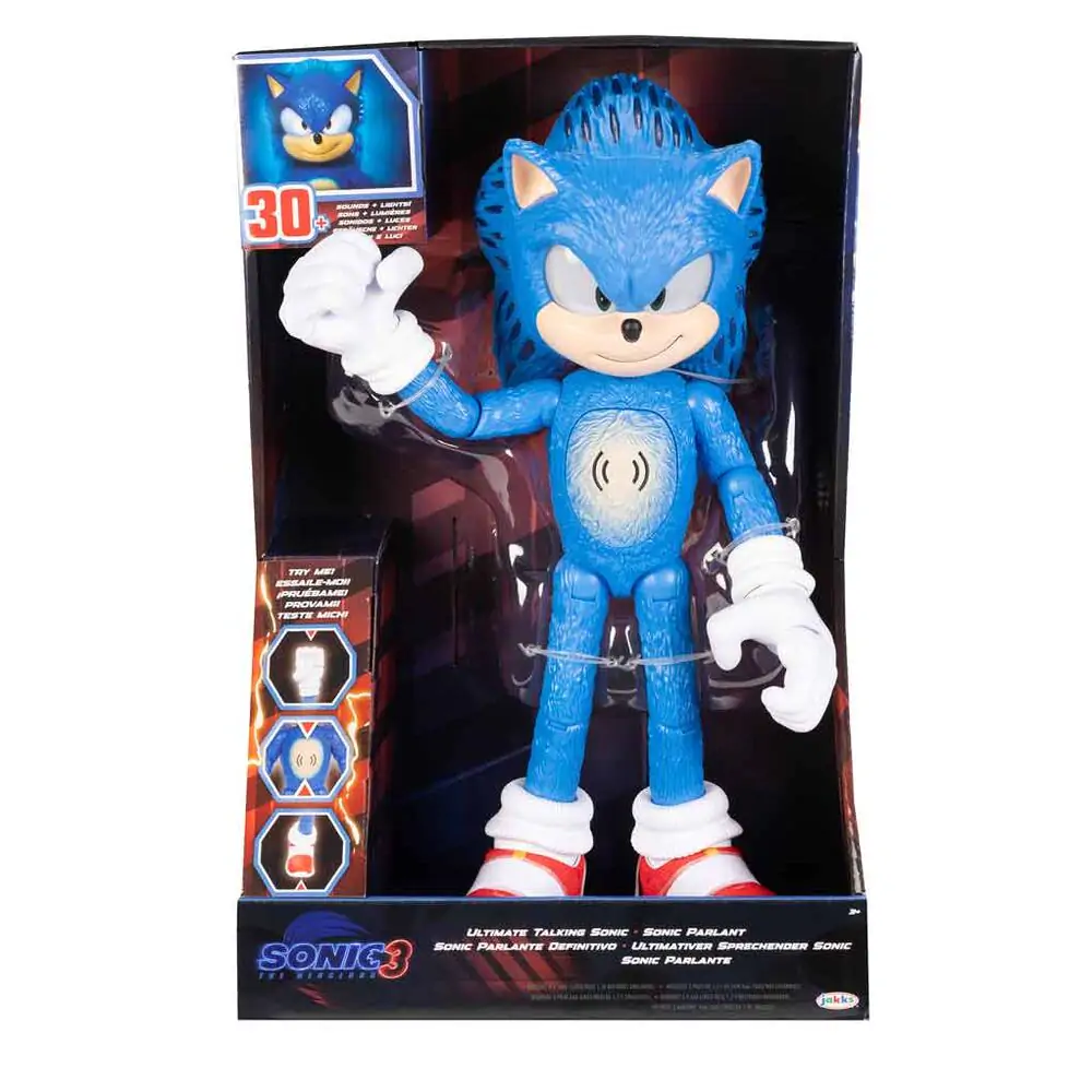 Sonic 3 The Movie Interaktivní Sonic figurka 35 cm fotografii produktu