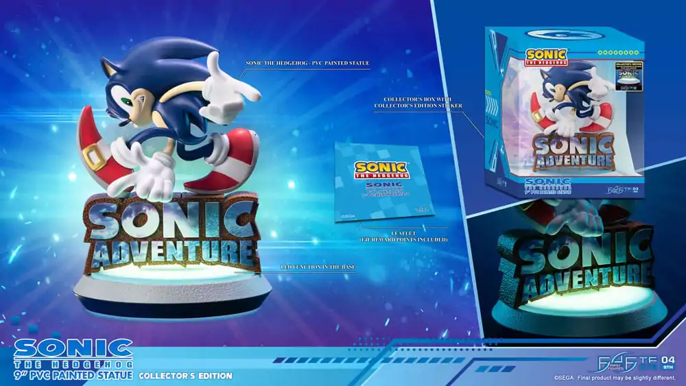 Sonic Adventure PVC Soška Sonic the Hedgehog Collector's Edition 23 cm fotografii produktu