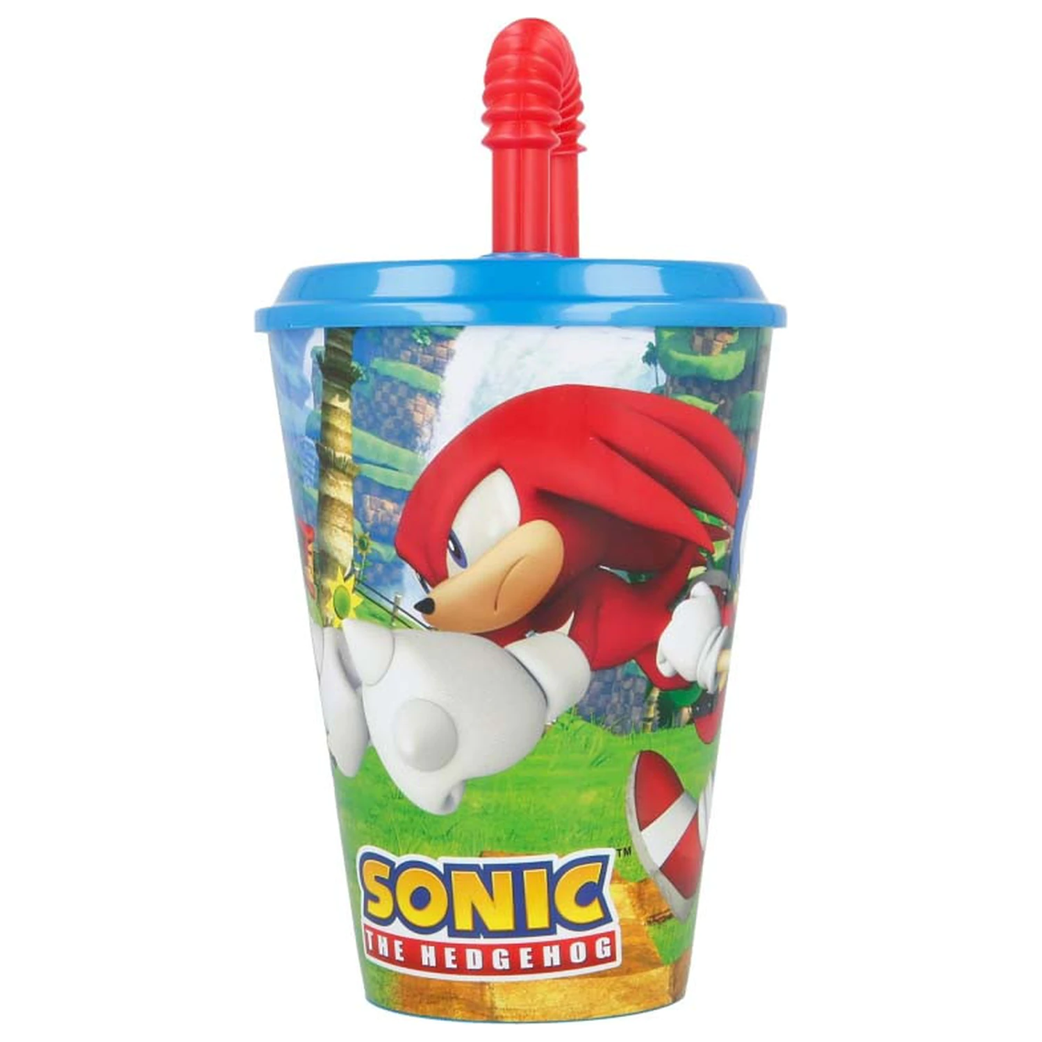 Sonic Adventure hrnek s brčkem, plastový 430 ml fotografii produktu