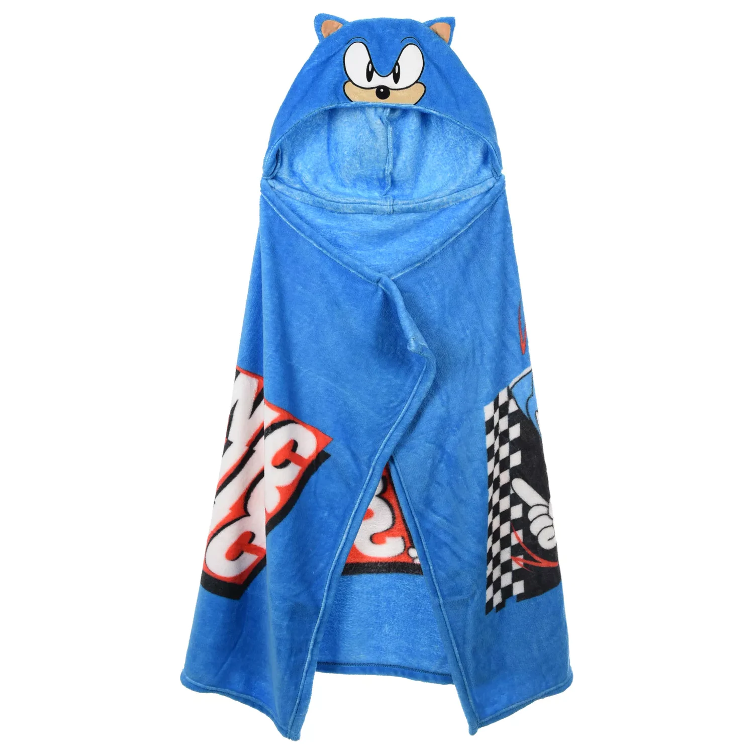Sonic Blue Blur Hooded Blanket 80x120 cm fotografii produktu