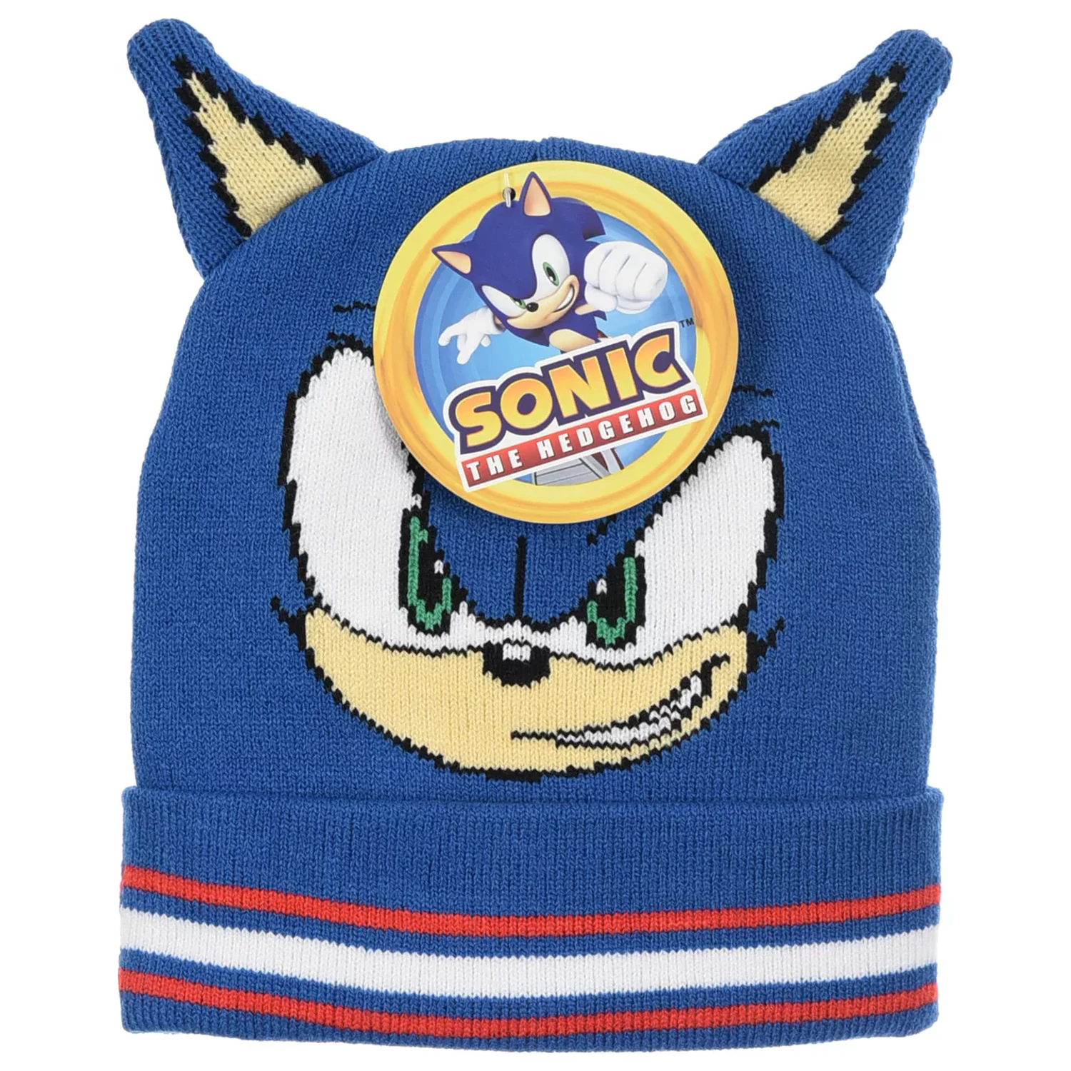 Dětská kšiltovka Sonic Blue Hero s 3D ušima 54 cm fotografii produktu