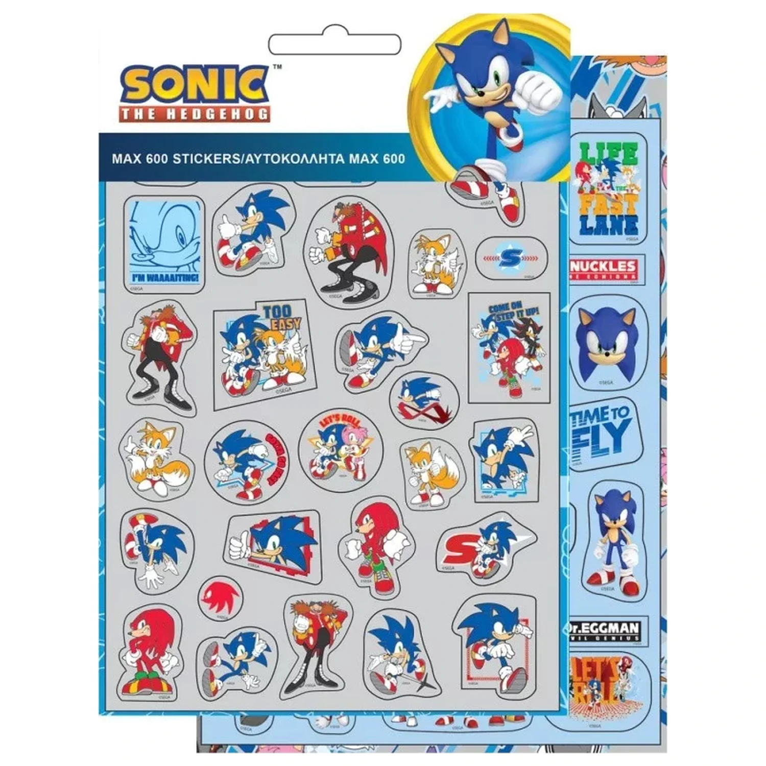 Sonic Fast sada 600 samolepek fotografii produktu