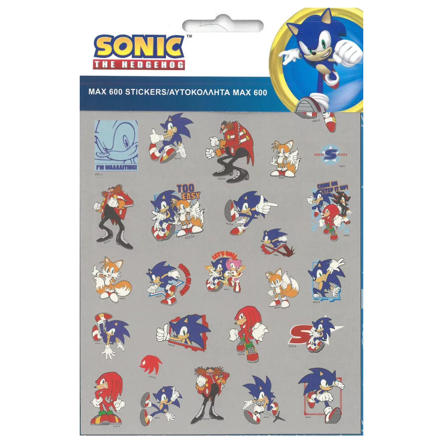 Sonic Fast sada 600 samolepek fotografii produktu