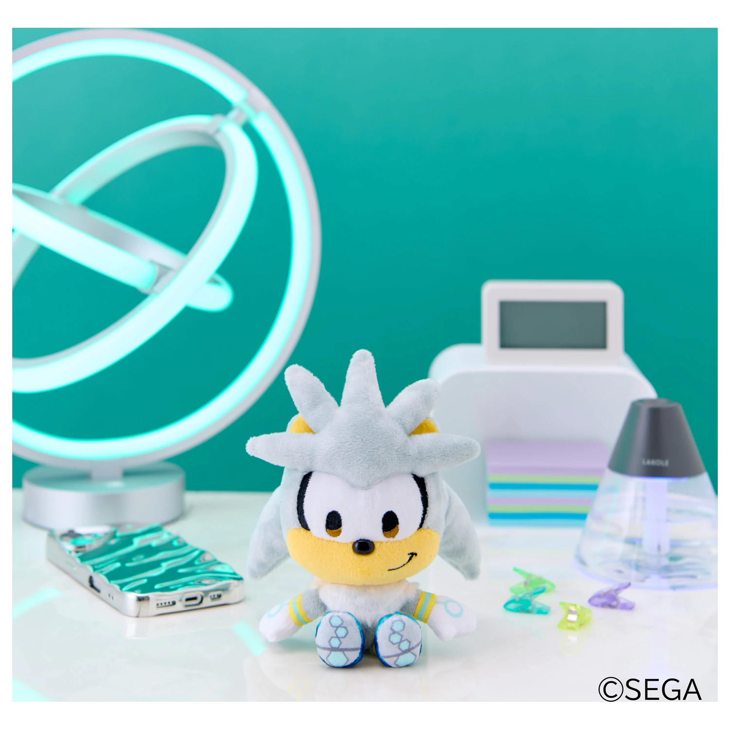 SONIC & FRIENDS Silver maskot plyšák 16cm fotografii produktu