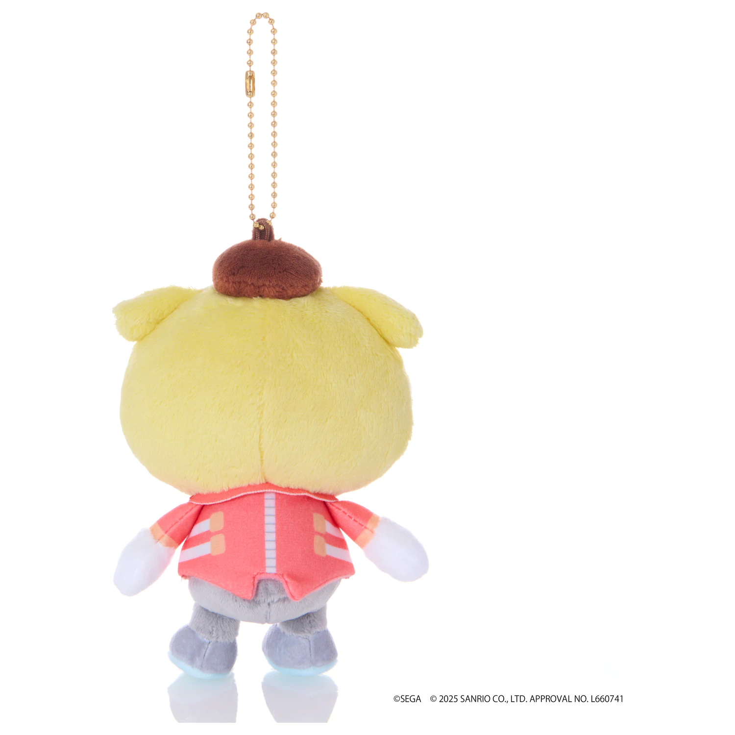 Sonic & Friends x Sanrio Dr. Eggman x Pompompurin maskot plyš 8 cm fotografii produktu