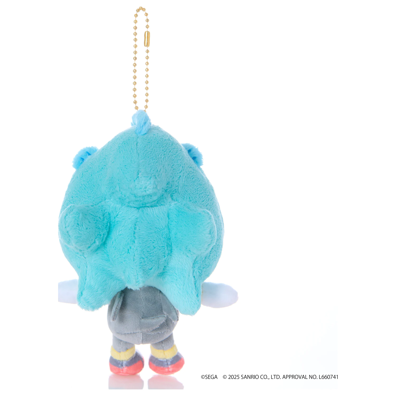Sonic & Friends X Sanrio Shadow X Hangyodon Maskot Plyšová hračka 8 cm fotografii produktu