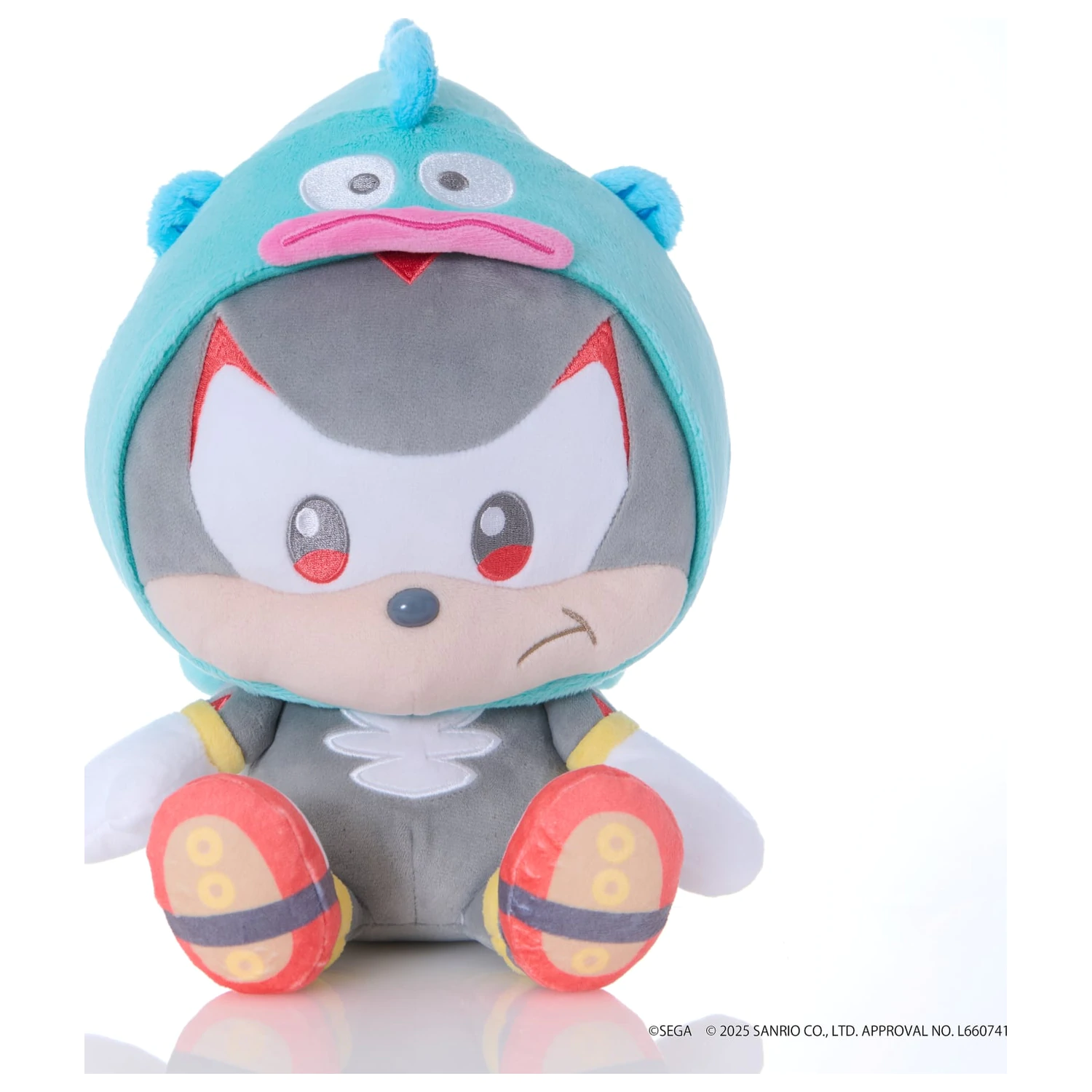 Sonic & Friends x Sanrio Shadow x Hangyodon plyšová hračka 24 cm fotografii produktu