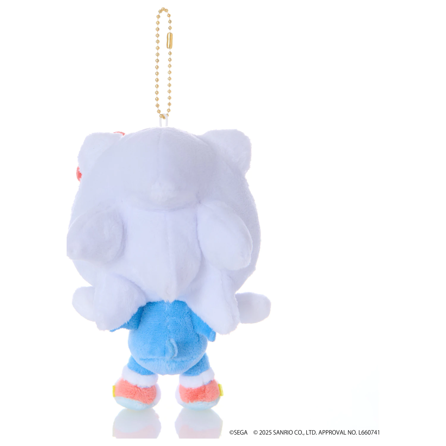 SONIC & FRIENDS x SANRIO Sonic x Hello Kitty maskot plyš 8 cm fotografii produktu