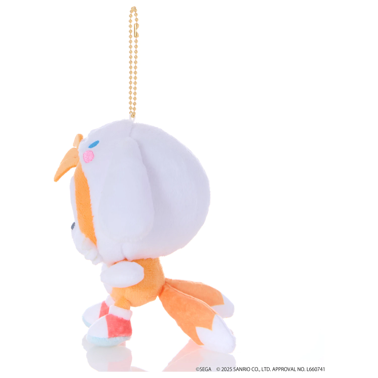 SONIC & FRIENDS x SANRIO Tails x Cinnamoroll Maskot Plyš 8 cm fotografii produktu