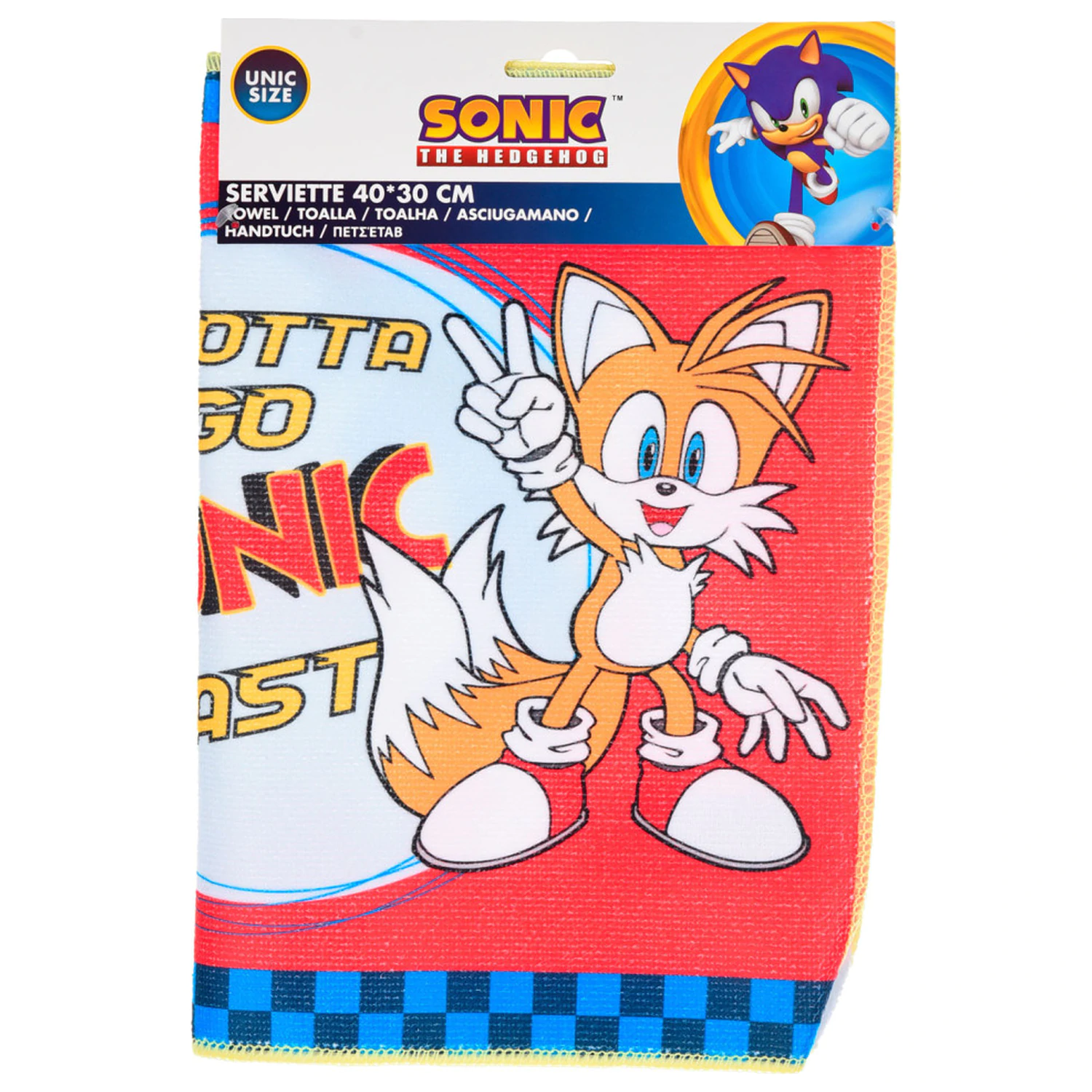 Sonic Gotta Go ručník na ruce, ručník na obličej, ručník fotografii produktu