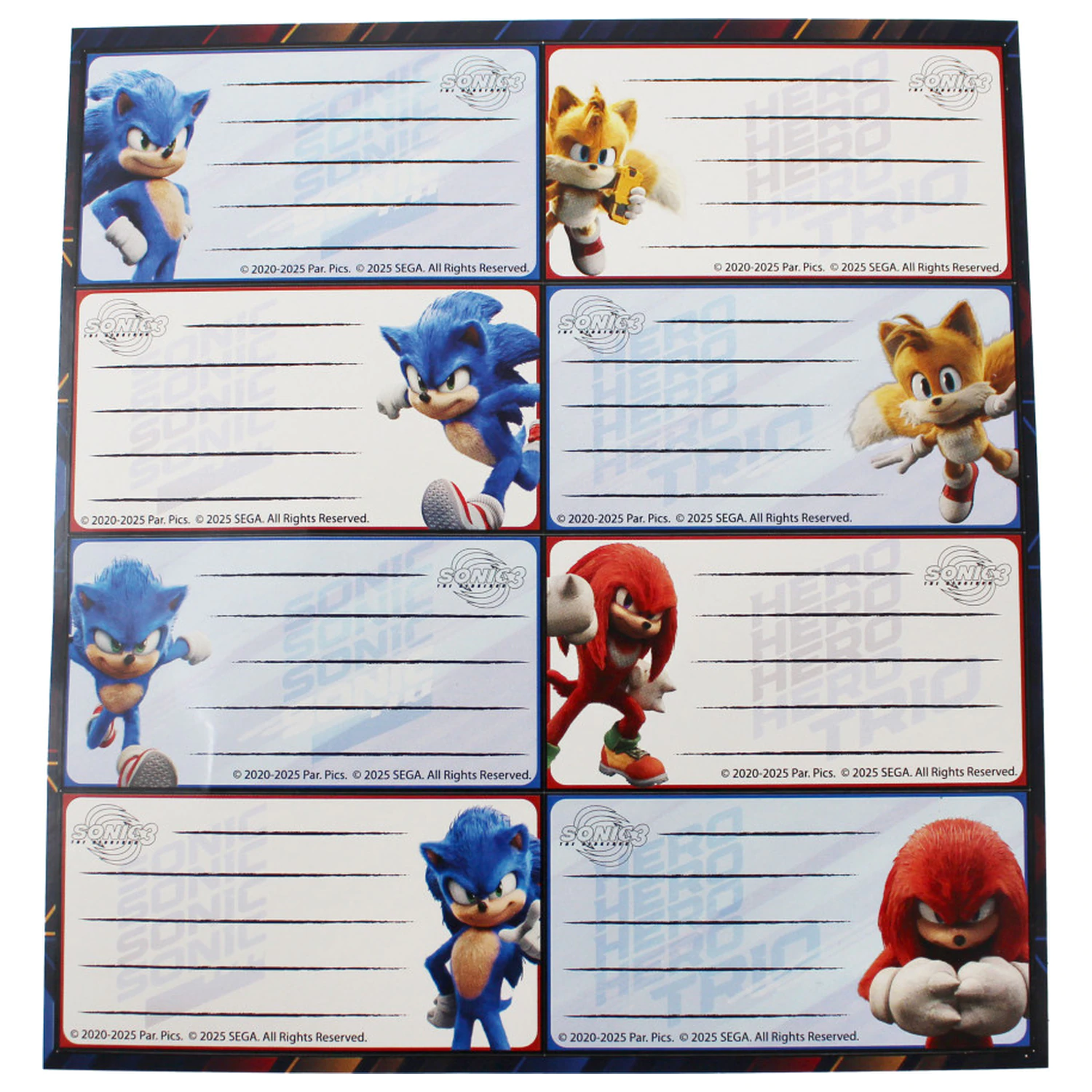 Sonic Hype Man samolepky na notebook, balení po 16 ks fotografii produktu