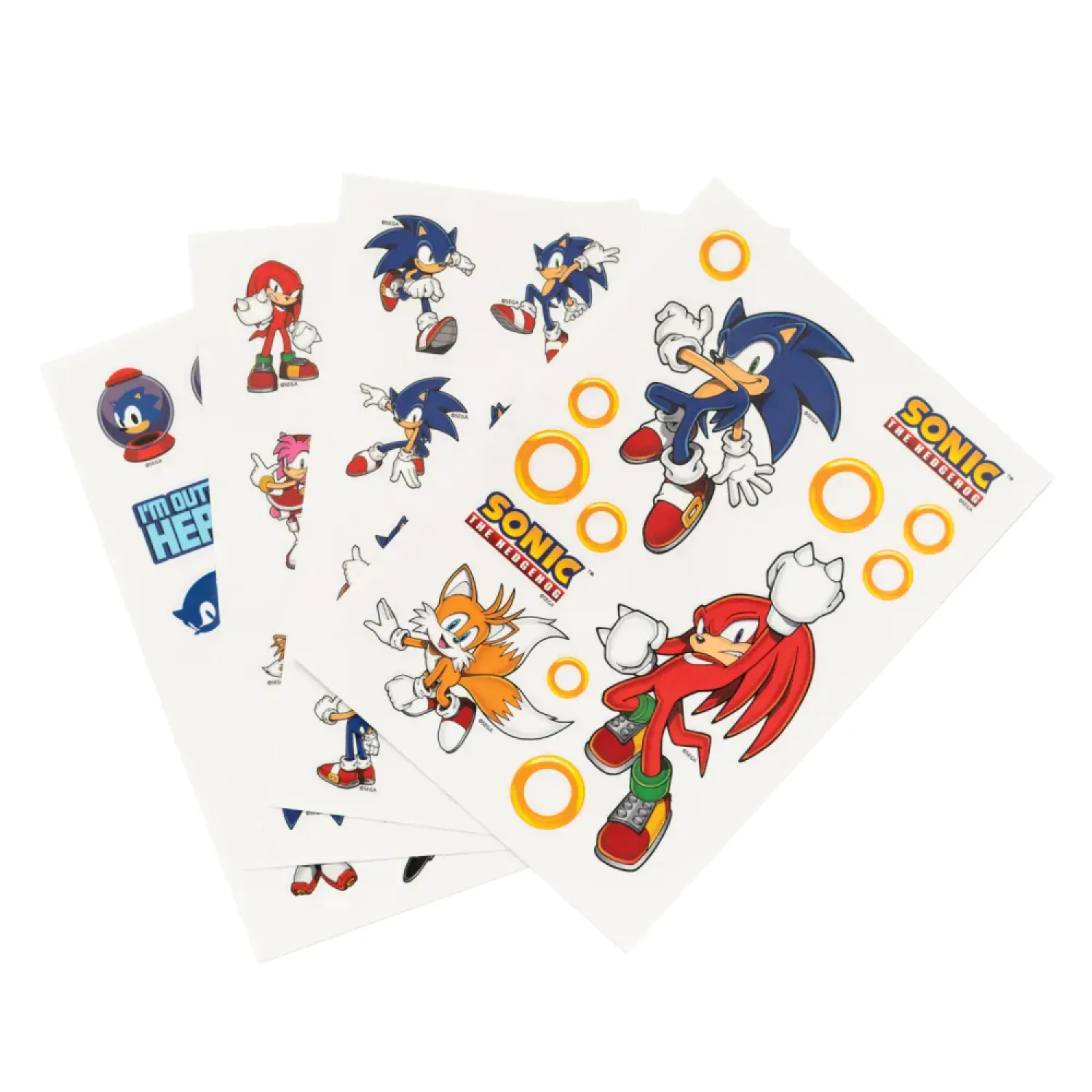 Sonic sada samolepek fotografii produktu
