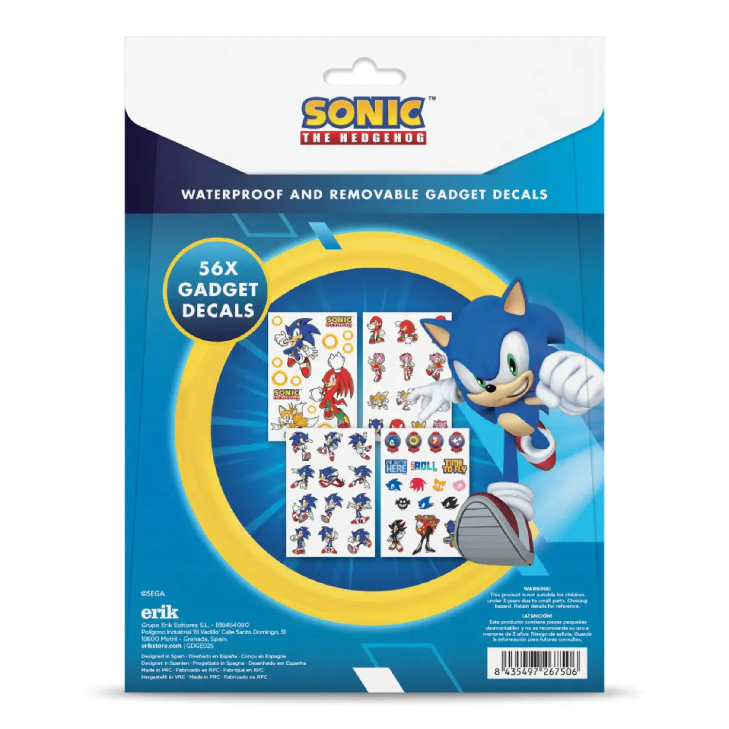 Sonic sada samolepek fotografii produktu
