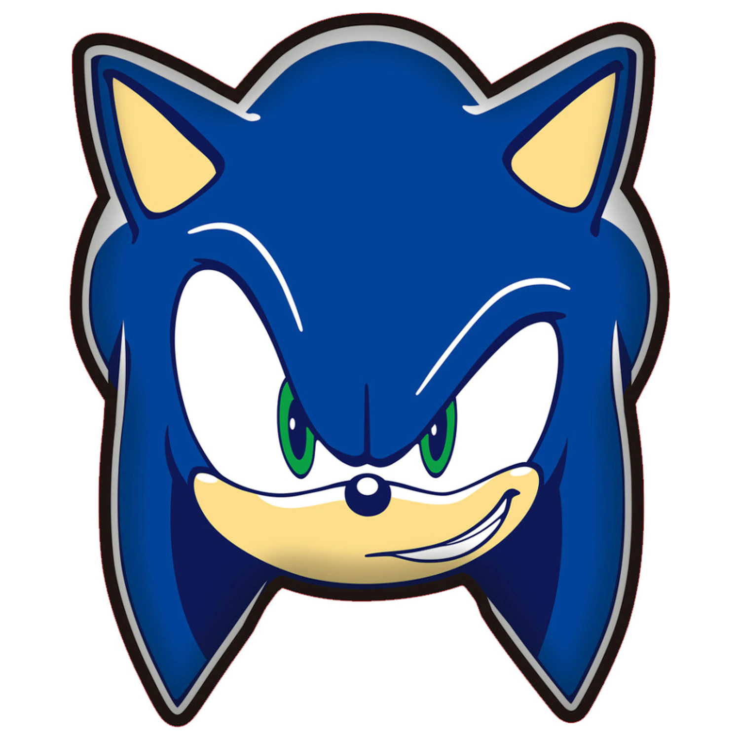 Sonic Smirk tvarovaný polštář, dekorativní polštářek fotografii produktu