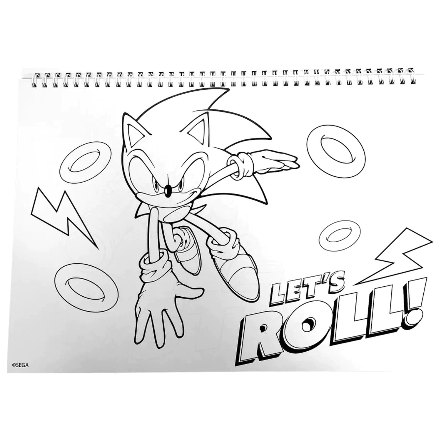 Sonic Speedy A/4 spirálový skicák se 40 samolepkami fotografii produktu
