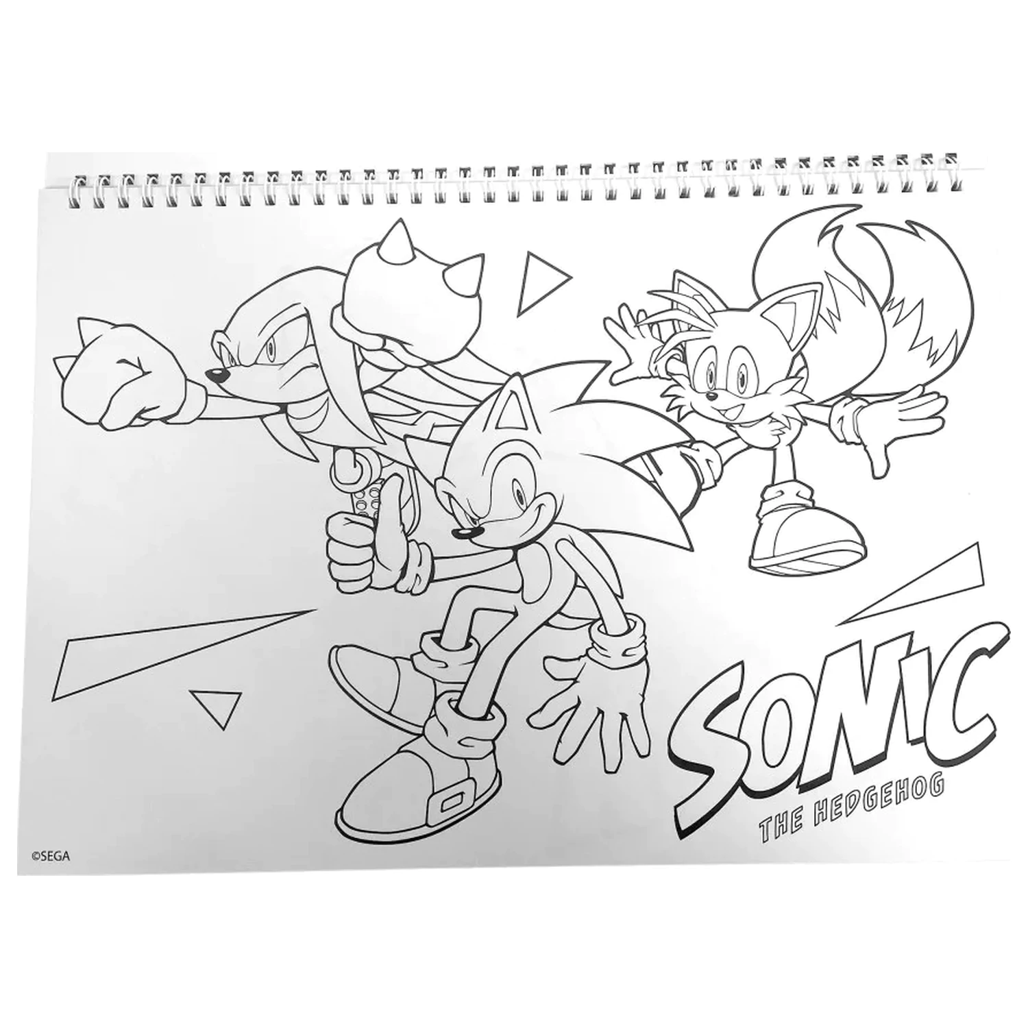 Sonic Speedy A/4 spirálový skicák se 40 samolepkami fotografii produktu
