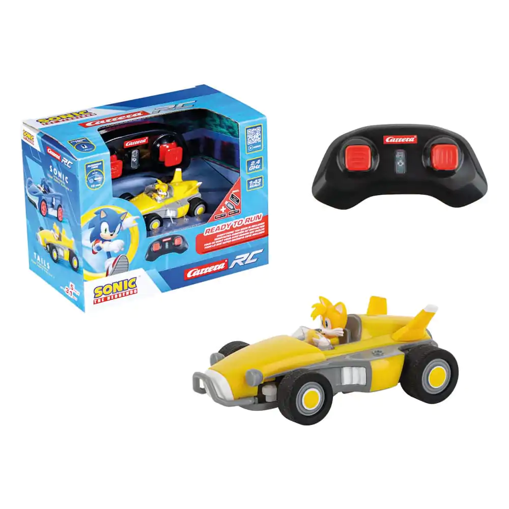Sonic the Hedgehog RC auto na dálkové ovládání 1/43 2.4GHz Mini Tails fotografii produktu