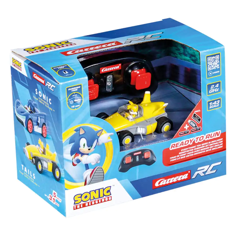 Sonic the Hedgehog RC auto na dálkové ovládání 1/43 2.4GHz Mini Tails fotografii produktu