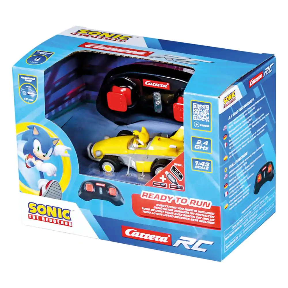 Sonic the Hedgehog RC auto na dálkové ovládání 1/43 2.4GHz Mini Tails fotografii produktu