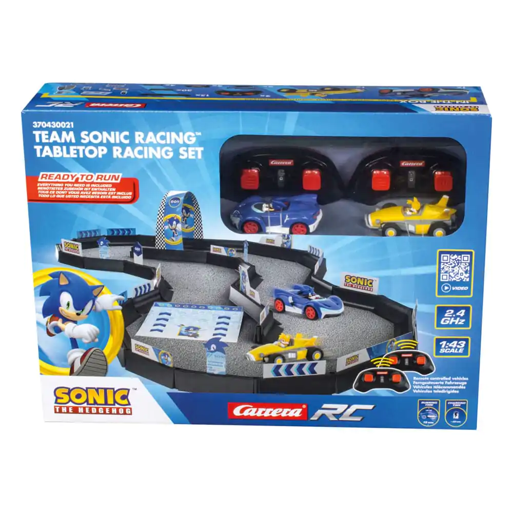 Sonic the Hedgehog RC auto na dálkové ovládání 1/43 2.4GHz sada na stolní závodění fotografii produktu
