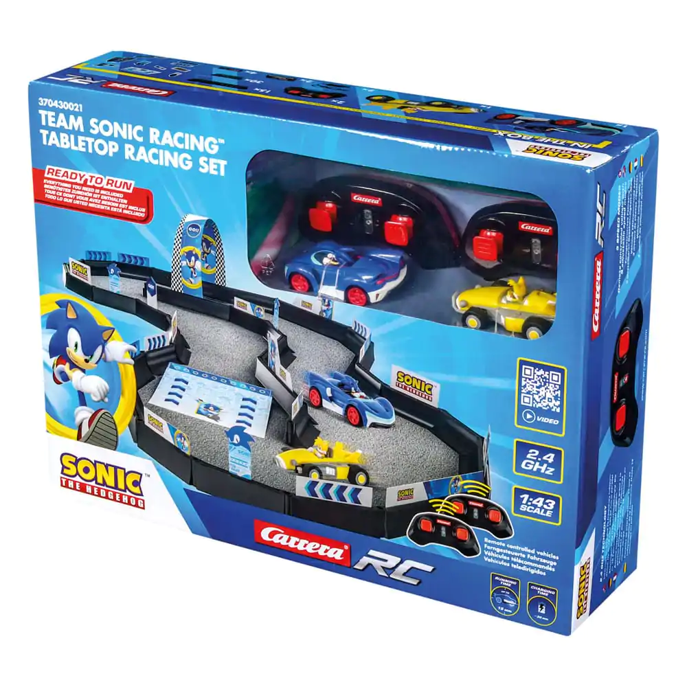 Sonic the Hedgehog RC auto na dálkové ovládání 1/43 2.4GHz sada na stolní závodění fotografii produktu