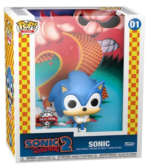 Sonic the Hedgehog 2 POP! Game Cover vinylová figurka Sonic heo Exclusive 9 cm fotografii produktu