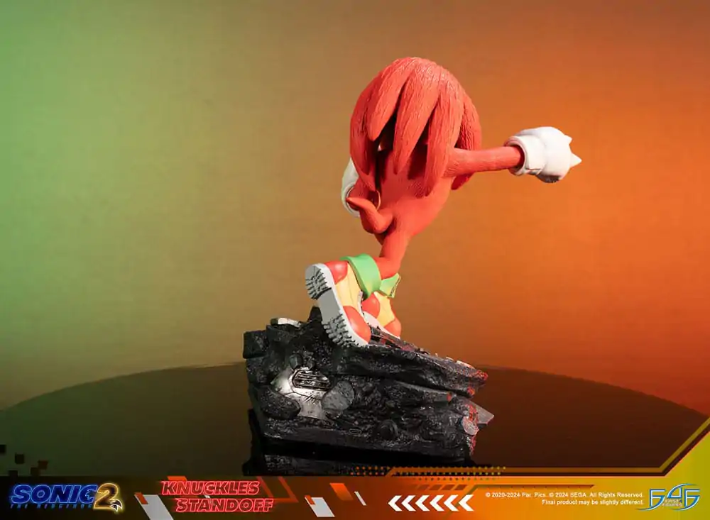 Sonic the Hedgehog 2 Statue Knuckles Standoff 30 cm soška fotografii produktu