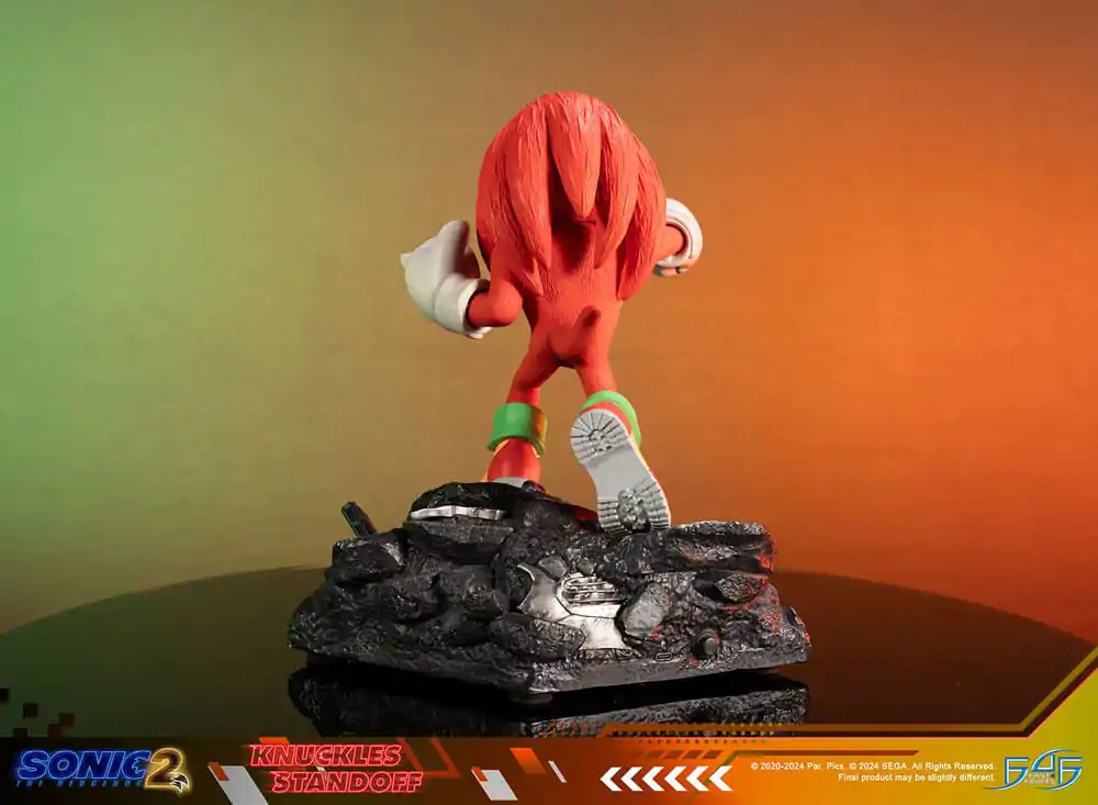 Sonic the Hedgehog 2 Statue Knuckles Standoff 30 cm soška fotografii produktu