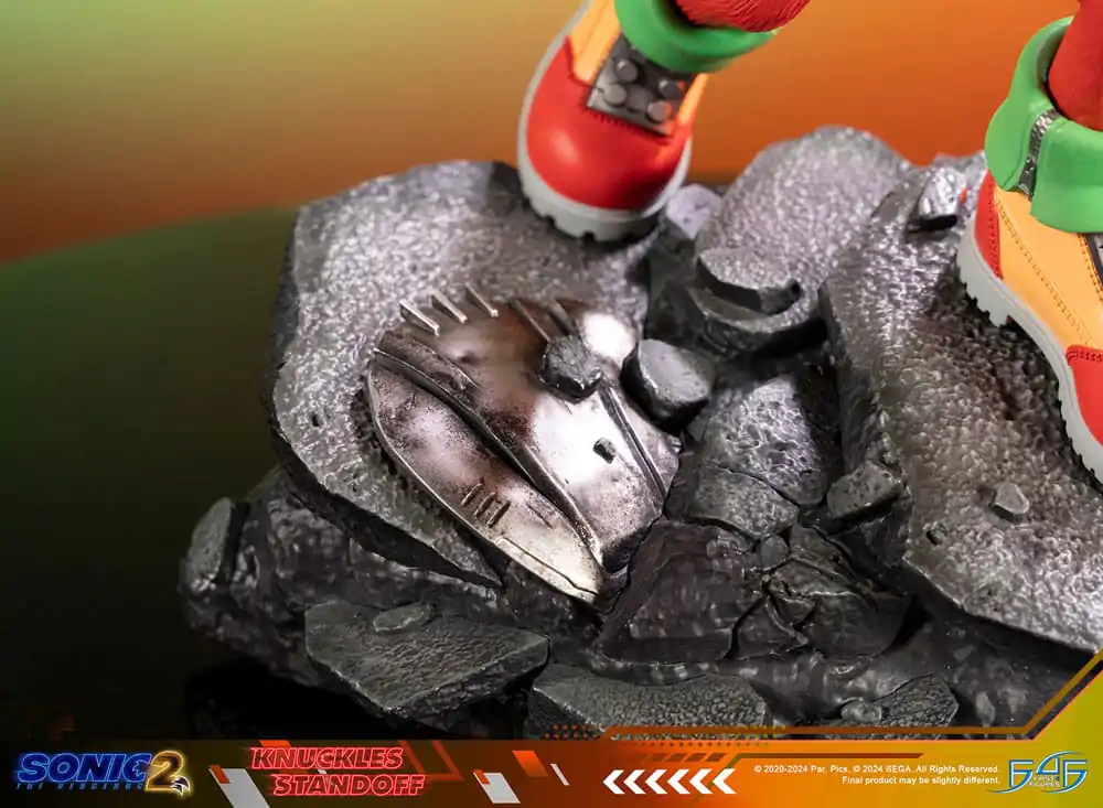 Sonic the Hedgehog 2 Statue Knuckles Standoff 30 cm soška fotografii produktu