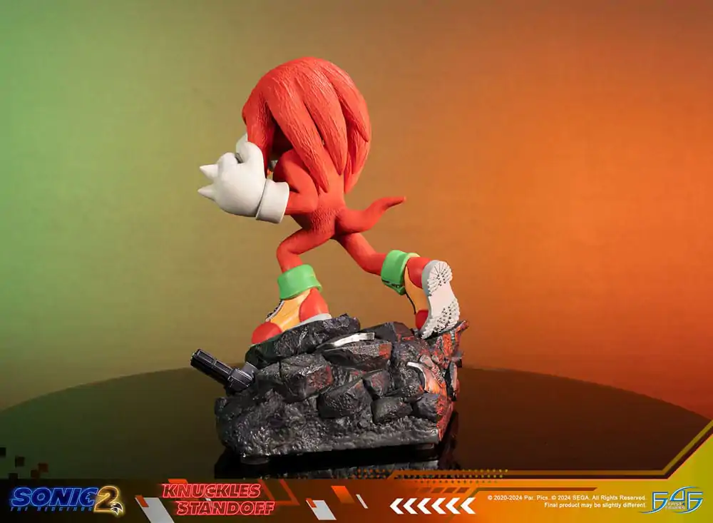 Sonic the Hedgehog 2 Statue Knuckles Standoff 30 cm soška fotografii produktu