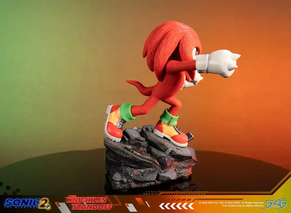 Sonic the Hedgehog 2 Statue Knuckles Standoff 30 cm soška fotografii produktu