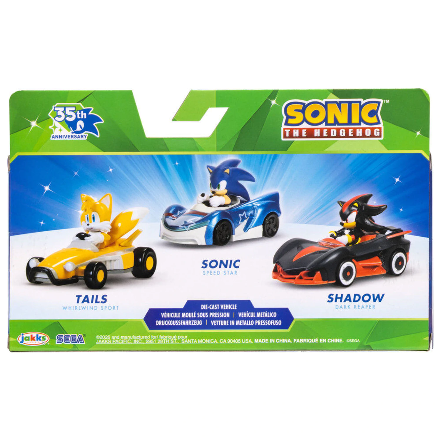 Sonic The Hedgehog balení 3 vozidel fotografii produktu