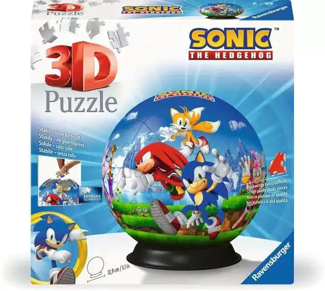 Sonic - The Hedgehog 3D Puzzle Postavičky Puzzle Koule (72 dílků) fotografii produktu