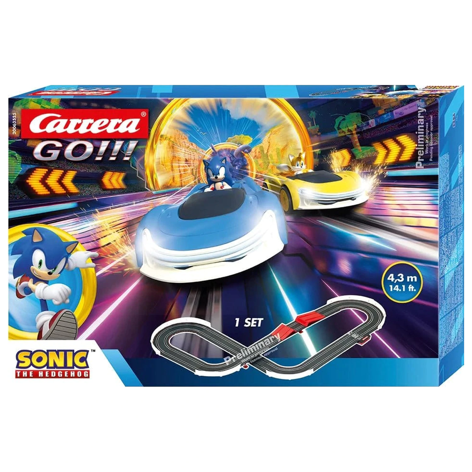 Sonic the Hedgehog Carrera GO!!! Závodní dráha (BO) Sonic Racing CrossWorlds fotografii produktu