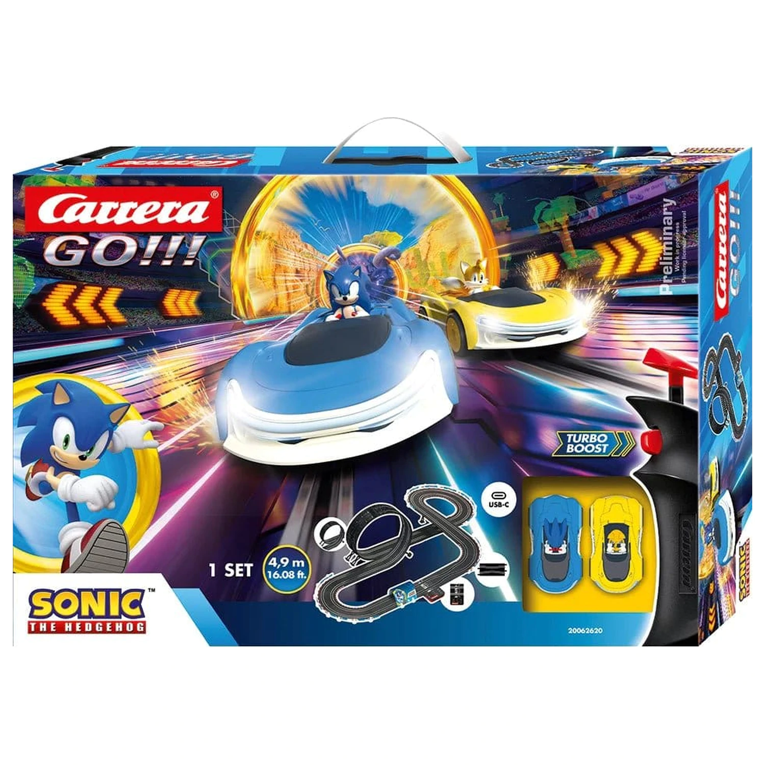 Sonic the Hedgehog Carrera GO!!! Závodní dráha Set Sonic Racing CrossWorlds fotografii produktu