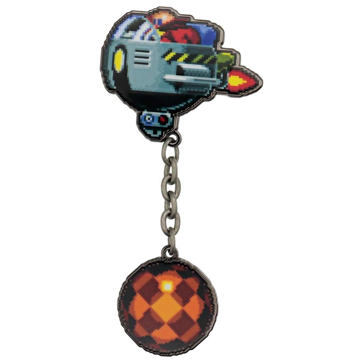 Sonic - The Hedgehog Odznak s špendlíkem Dr. Eggman Egg Mobile Chained fotografii produktu
