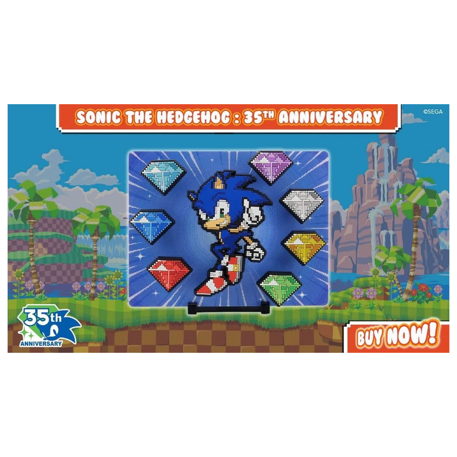 Sonic The Hedgehog FiGGYZ magnet sběratelský Modern Sonic k 35. výročí 9 cm fotografii produktu
