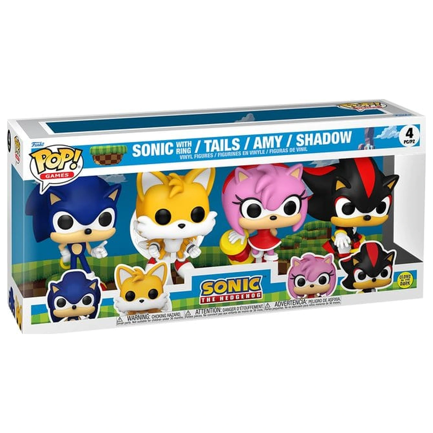 Sonic - The Hedgehog Funko POP! Vinylové figurky 4-balení Sonic fotografii produktu