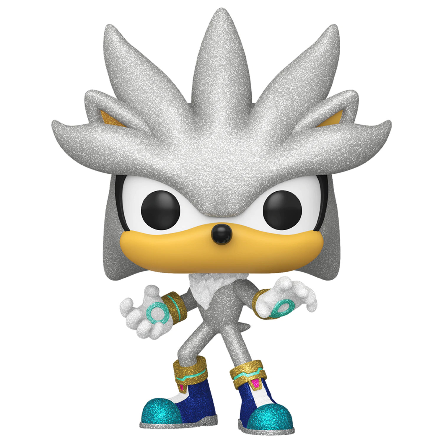 Sonic The Hedgehog Funko POP! Games Vinylová figurka Silver The Hedgehog (FL) 9 cm fotografii produktu