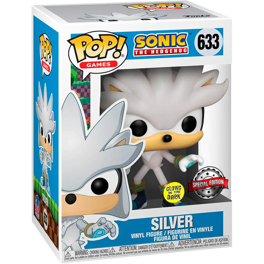 Sonic The Hedgehog Funko POP! Games vinylová figurka Silver The Hedgehog(GW) 9 cm fotografii produktu