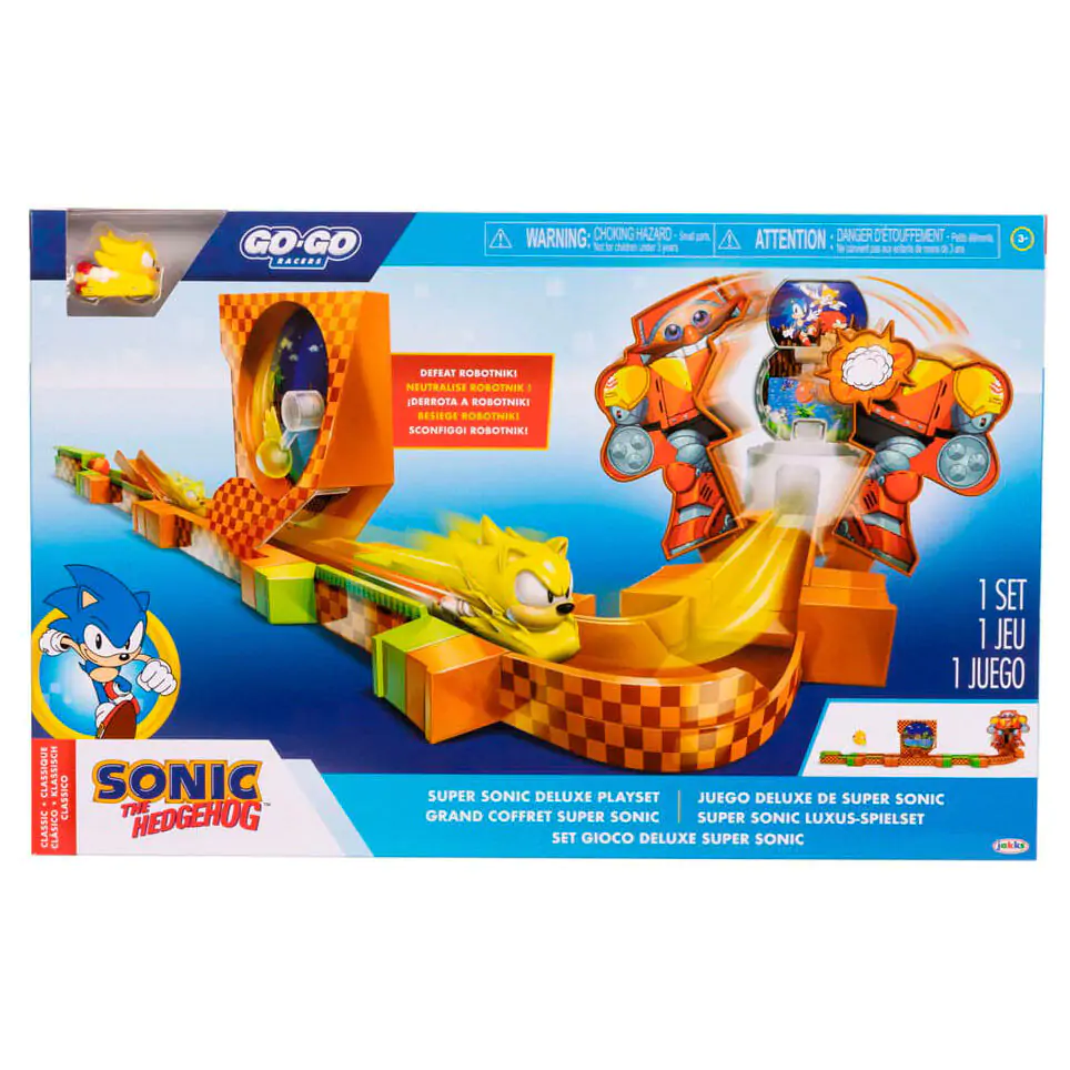 Sonic - The Hedgehog Go Go Racers Mini figurka Hrací sada Odpalovací rampy Deluxe fotografii produktu