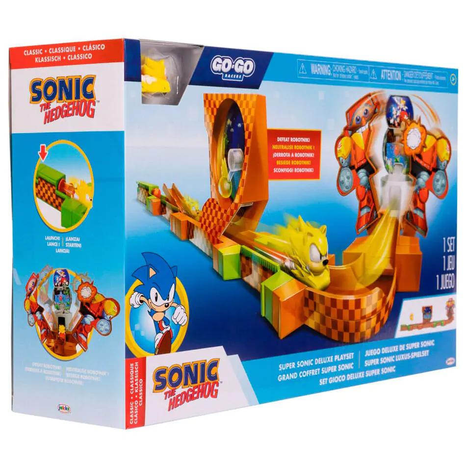 Sonic - The Hedgehog Go Go Racers Mini figurka Hrací sada Odpalovací rampy Deluxe fotografii produktu