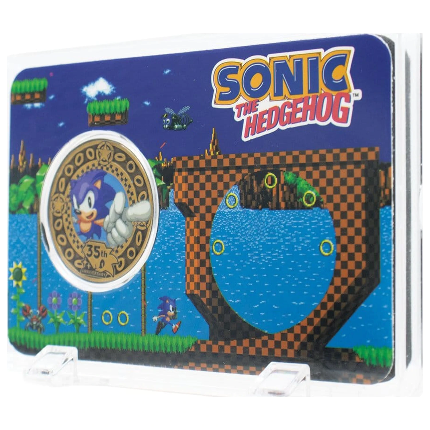 Sonic the Hedgehog sběratelská mince, 35. výročí, limitovaná edice fotografii produktu