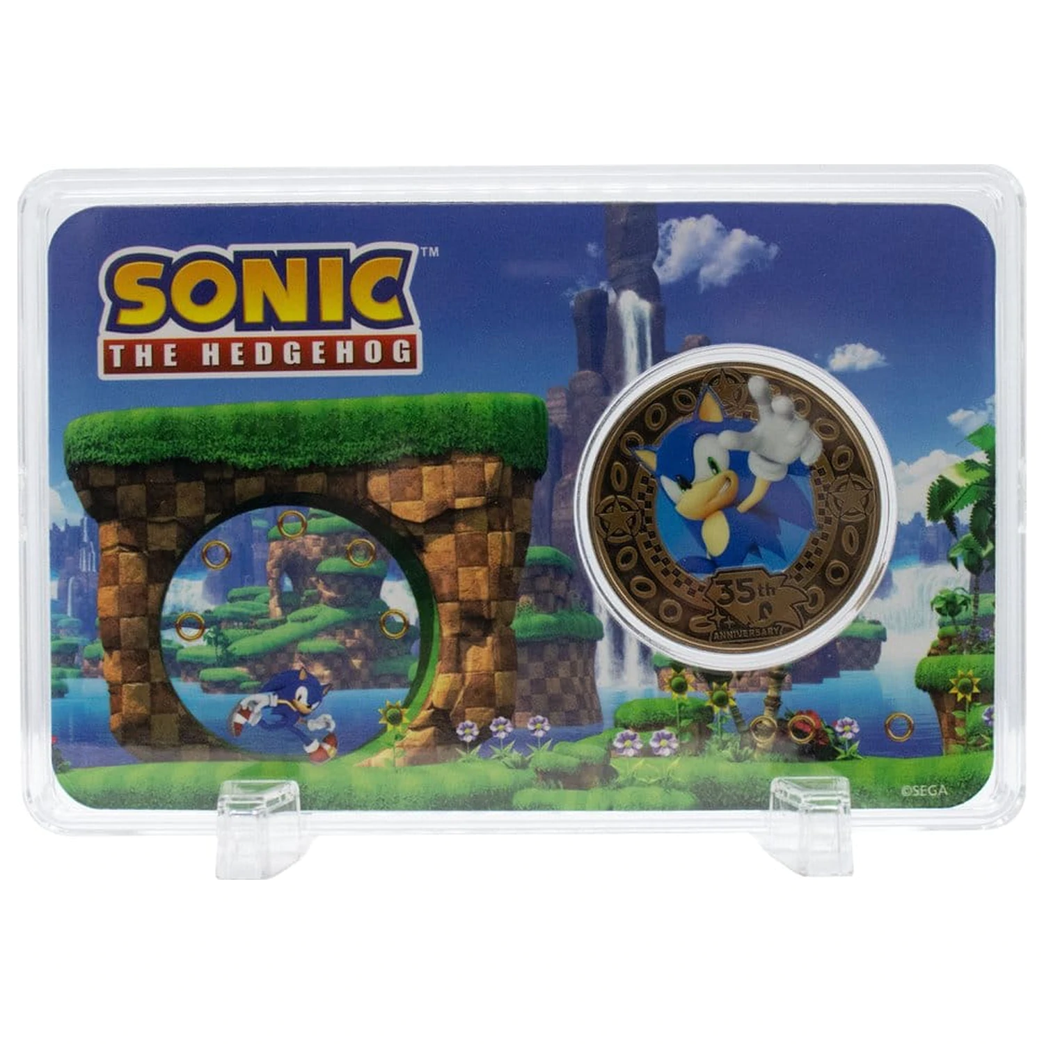 Sonic the Hedgehog sběratelská mince, 35. výročí, limitovaná edice fotografii produktu