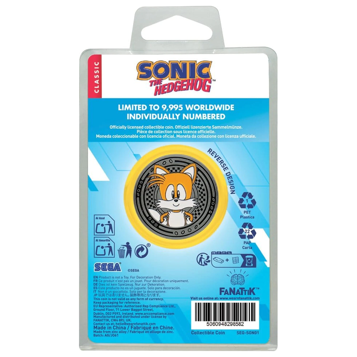 Sonic - The Hedgehog Sběratelská mince Sonic & Tails fotografii produktu