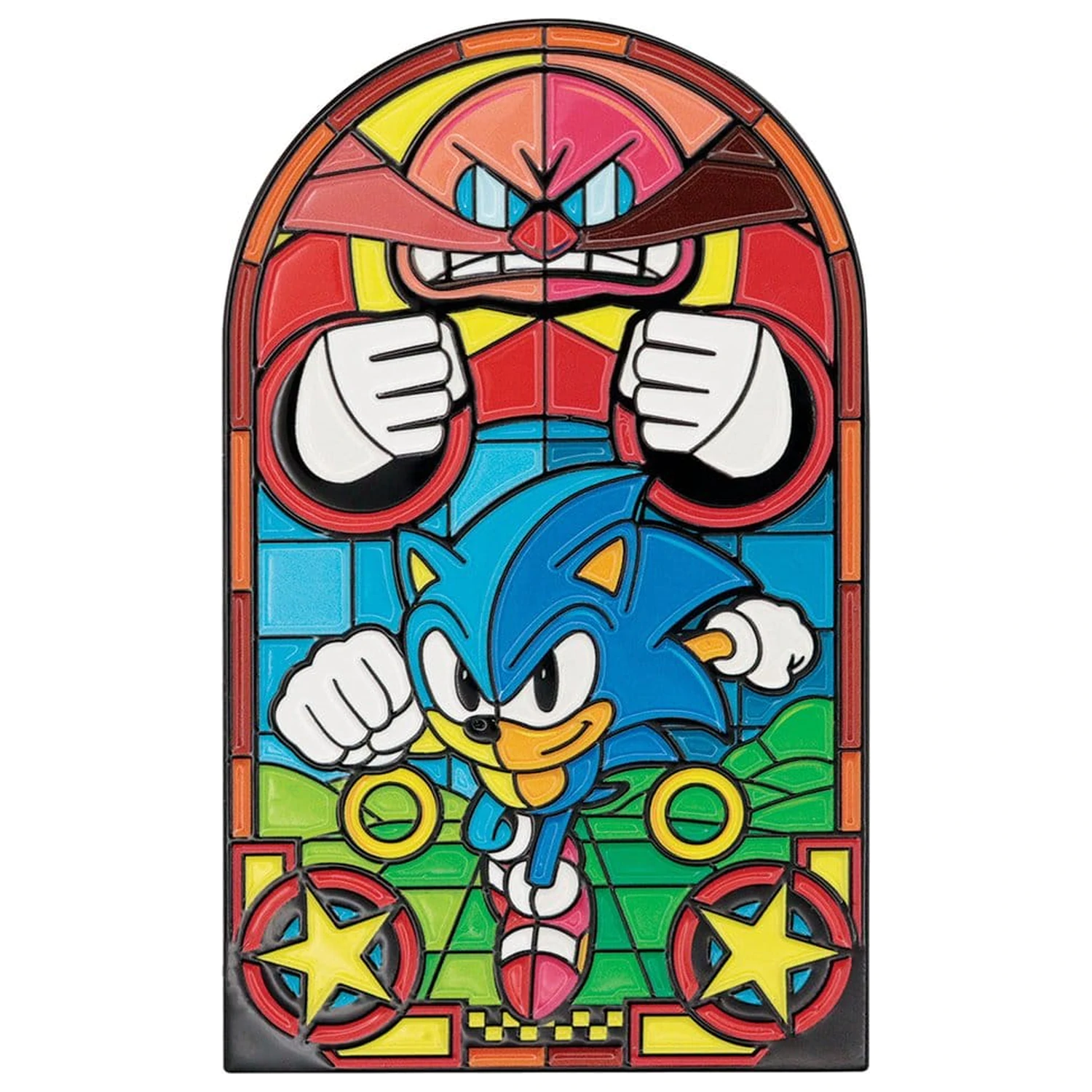 Sonic The Hedgehog Ingot vitrážové okno styl 60 cm fotografii produktu
